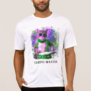 *~*猫クールヒッパイドラマーAP91パーカッショニスト Tシャツ