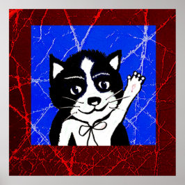 猫クールプリントバリューポスター紙（マット） ポスター