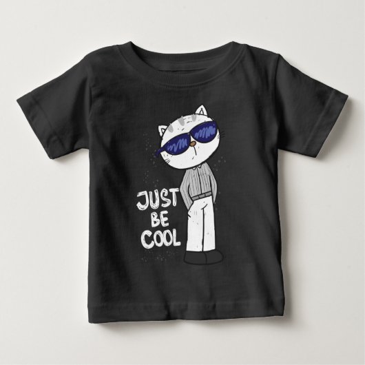 猫クールベビー ベビーTシャツ (正面)