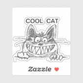 猫クールポスター シール (シート)