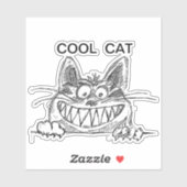 猫クールポスター シール (シート)
