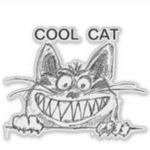 猫クールポスター シール (正面)