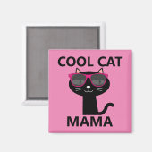 猫クールママ磁石 マグネット (正面/裏面)
