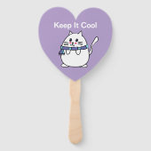 猫クールマンガおもしろいーかわいいパーティー ハンドファン (正面)