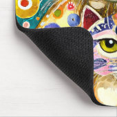 猫クール抽象芸術 マウスパッド (コーナー)