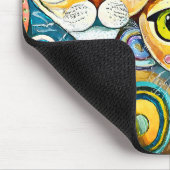 猫クール抽象芸術 マウスパッド (コーナー)