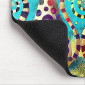 猫クール抽象芸術 マウスパッド (コーナー)