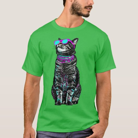 猫クール母 Tシャツ (正面)
