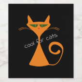 猫クール用 ワインラベル (シングルラベル)