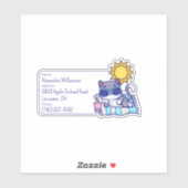 猫クール荷物ID シール (シート)