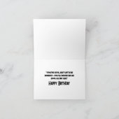 猫クール誕生日猫好きギフト用カーおもしろいド カード (内部)