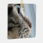 猫クール顔プロフィール写真 セラミックオーナメント (右)