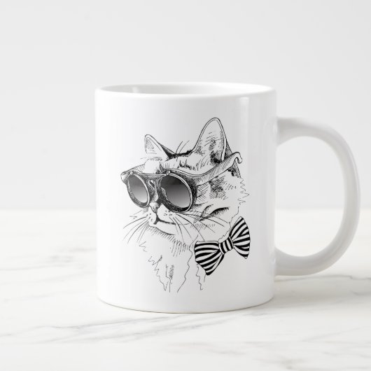 猫クール ジャンボコーヒーマグカップ (右)