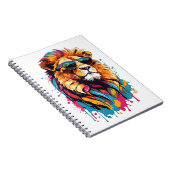 猫クール：ライオンの手帳 ノートブック (右側)