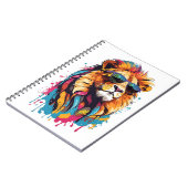 猫クール：ライオンの手帳 ノートブック (左側)