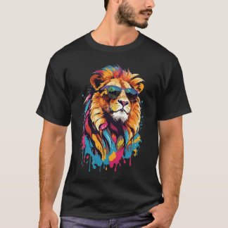 猫クール：ライオンTシャツ Tシャツ
