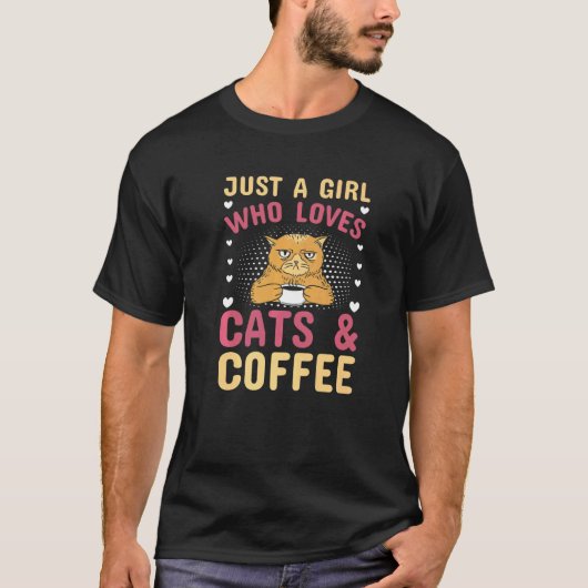 猫グッズ コーヒー好き猫飼いさん用     1 Tシャツ (正面)
