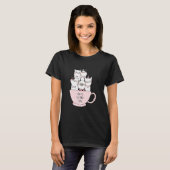 猫グッドタイムコーヒーとバリスタ Tシャツ (正面フル)