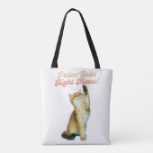 猫グッドライトミューおもしろい猫引用文かわいい子猫 トートバッグ (裏面)