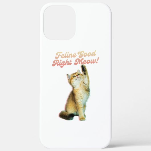 猫グッドライトミューおもしろい猫引用文かわいい子猫 Case-Mate iPhoneケース (裏面)