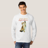 猫グッドライトミューおもしろい猫引用文かわいい子猫 Tシャツ (正面フル)