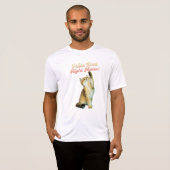 猫グッドライトミューおもしろい猫引用文かわいい子猫 Tシャツ (正面フル)