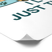 猫グラフィックおもしろいことわざ ポスター (角)