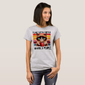 猫グラフィックTシャツ - 私の猫、コーヒー、そして3 Tシャツ (正面フル)