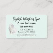 猫グルーミングとネズミ 名刺 (裏面)