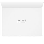 猫ケおもしろいーキハッピーバースデーグリーティングカード (内部横(下))