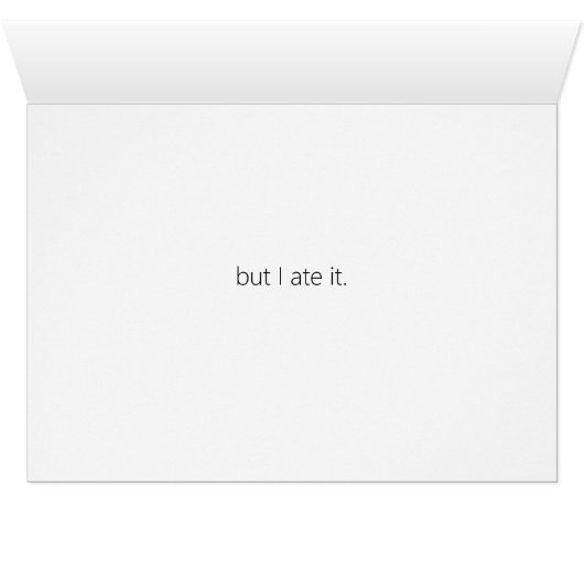 猫ケおもしろいーキハッピーバースデーグリーティングカード (内部横(下))