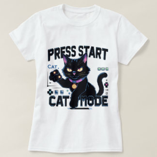 猫ゲーマー | かわいい子猫ゲームデザイン Tシャツ