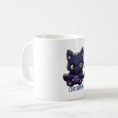 猫ゲーマー コーヒーマグカップ (正面左)