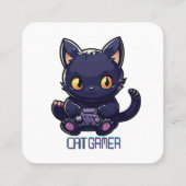 猫ゲーマー スクエア名刺 (裏面)