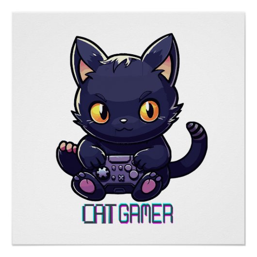 猫ゲーマー ポスター (正面)
