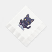 猫ゲーマー 縁ありランチョンナプキン (角)