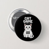 猫ゲーム 猫を見すぎないで 面白い 缶バッジ (正面&裏面)