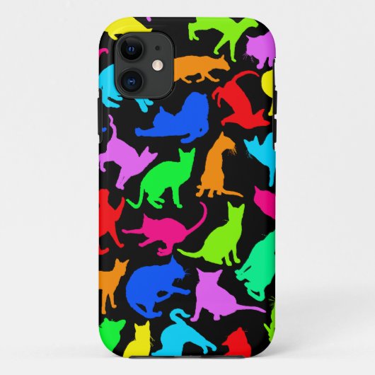 猫コラカラフルージュ Case-Mate iPhoneケース (裏面)