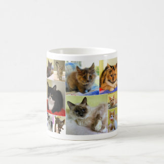 猫コラージュマグ コーヒーマグカップ