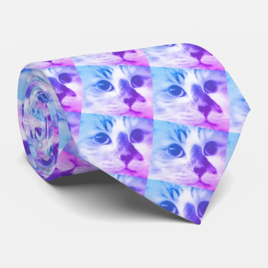 猫コラージュ ネクタイ (ロール)