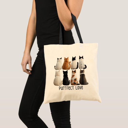 猫コレクション 背面図 トートバッグ (正面(商品))