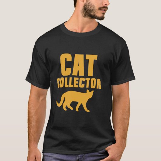 猫コレクター ネコおやじ Tシャツ (正面)