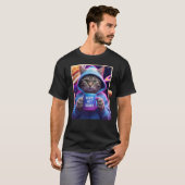 猫コーヒーTシャツ: 諦めモード - 今日はやらない宣言 猫の態度 Tシャツ (正面フル)