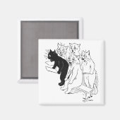 猫コーラス マグネット (正面/裏面)