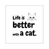 猫ゴム印で生活した方が良い ラバースタンプ (インプリント)