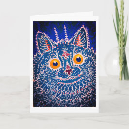 猫サイケデリックサンキューカード サンキューカード