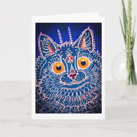 猫サイケデリックサンキューカード サンキューカード (正面)