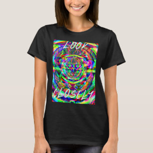 猫サイケデリック特大ティー Tシャツ