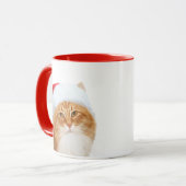 猫サンタクロース マグカップ (正面左)