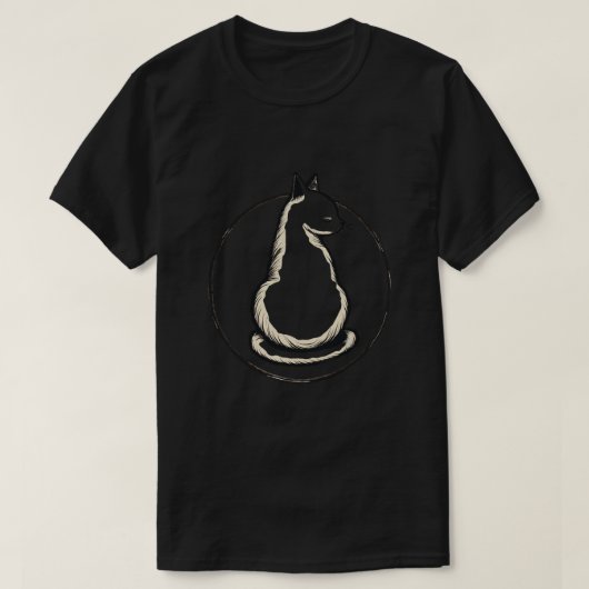 猫サークル Tシャツ (デザイン正面)